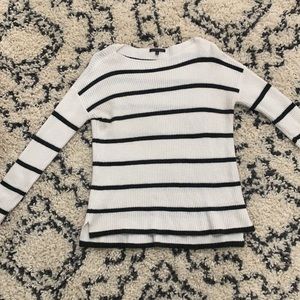 Oversized Knit Striped Sweater